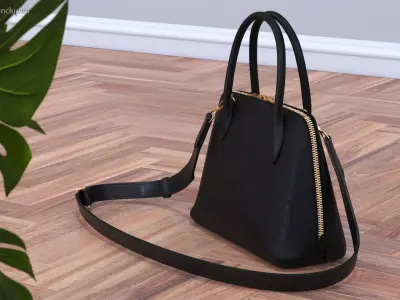 Woman Bag Prada Promenade Black 3D model