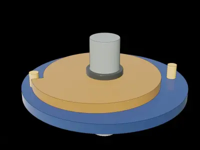 Excentric Spiral - Intermittent Mechanism 3D model