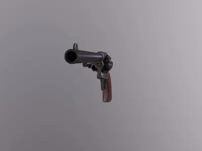 Colt Single Action Army Free low-poly 3D model