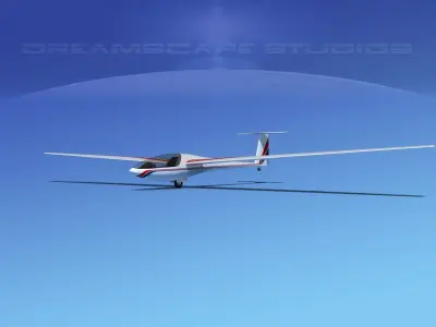 DG-400 15-Metre Motorglider V01 3D model