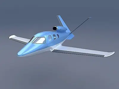 Cirrus SF50 private jet 3D model