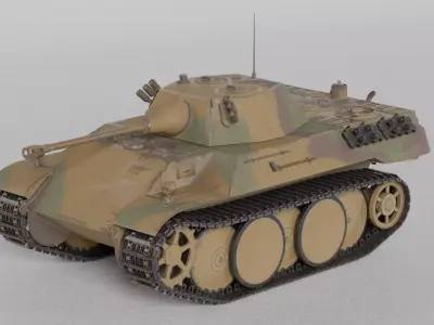 VK1602 Leopard reconnaissance tank 3D model