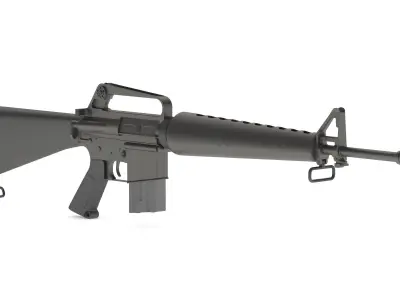 Assault Rifle Xm16E1  3D model