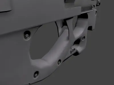 P90 MAG Controller For VR Low-poly 3D model