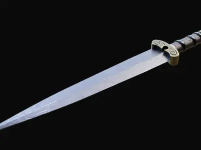 Apsu Dagger Low-poly 3D model