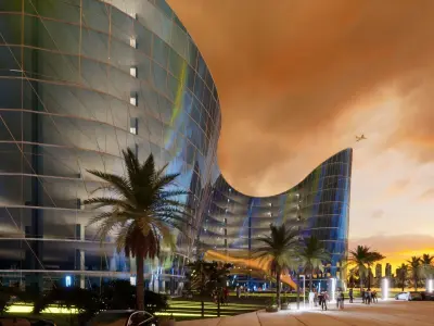 Shopping Mall Exterior 3D Model Deconstructivism design 3D model