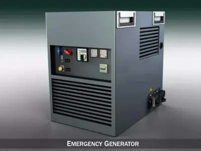 Emergency generator 3D model