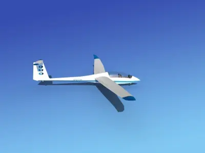 Duo Discus Sailplane 3D model
