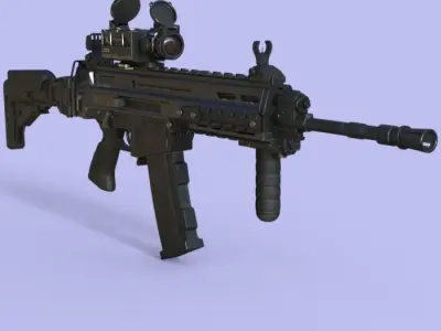 M-4 low-poly Low-poly 3D model