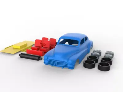 Buick Roadmaster 1942 Classic Car 3D print model