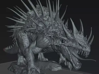 Jacare Emboscada Monster Beast - The Eightpints The Mire Free 3D print model