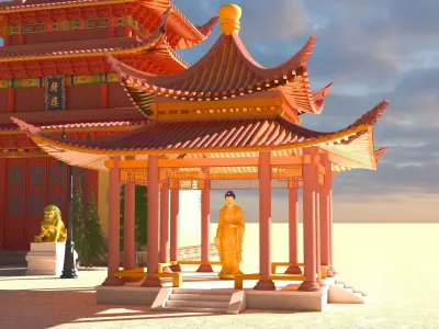 Pagoda 4K 3D model