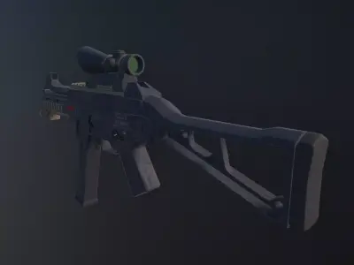 HK UMP-45 Free low-poly 3D model