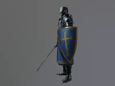 blue templar 3D model