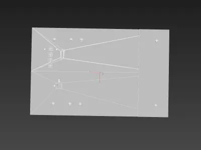 Multipurpose Control and Display Unit Low-poly 3D model