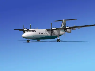 Dehavilland DHC-7 New England Regional 3D model