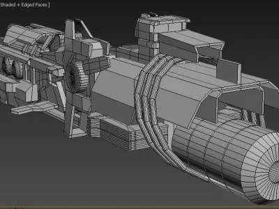 space-fighter gun 3D model