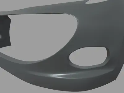 Front Bumper Custom 01 Low-poly 3D model