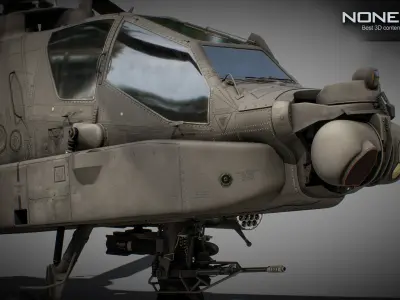 Boeing AH-64D Apache Longbow Attack Helicopter 3D model