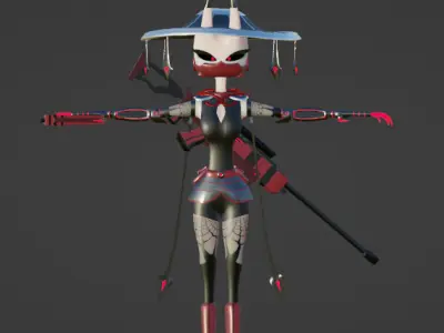 Alien Sniper 3D model
