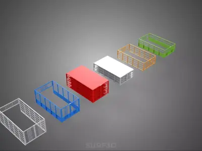 ALL TYPE UTILITY CAGE TRAY SUV UTE PICKUP TRUCK CAR LORRY VAN 3D model