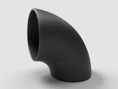 Elbow Pipe Short Radius 10 inches 3D model