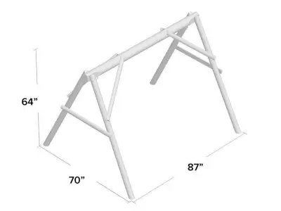 Cripple Creek A-Frame 3D model