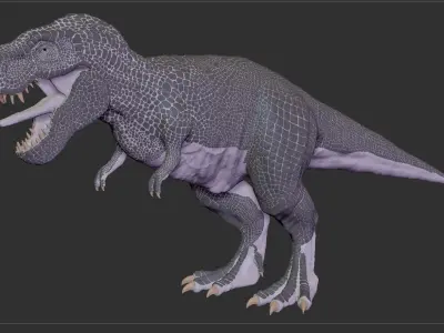 Zhuchengtyrannus Magnus- Descendant of TRex Sculpt  3D model