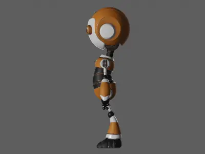 Sci Fi Robot  Low-poly 3D model