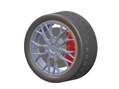 Nissan Wheel Rim 3D model