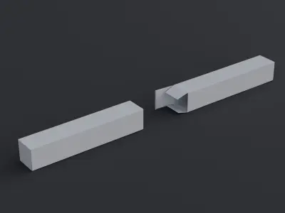 Packaging product box05 Low-poly 3D model