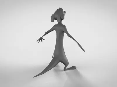 timon cartoon character Free 3D model