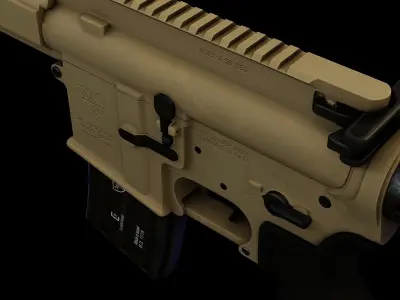 Beowulf 50 Cal Low-poly 3D model