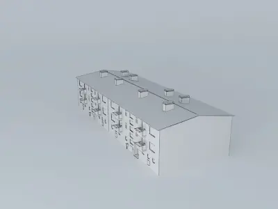Caprag older residential building Free 3D model