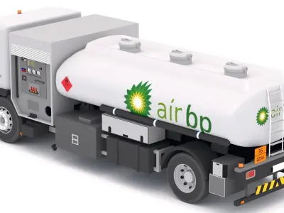 Fueler Aircraft BP Low-poly 3D model