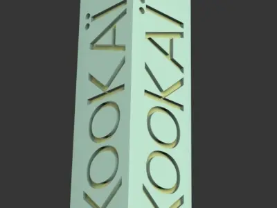  signage board Free low-poly 3D model