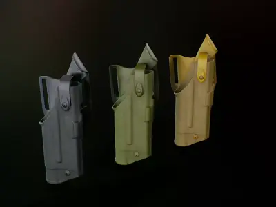Safariland holster 2 Low-poly 3D model