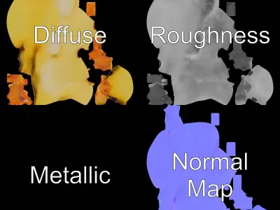 Realistic Chicken Chick Model Pack for Production and Gaming Low-poly 3D model