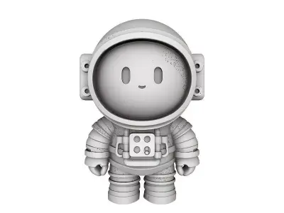 Cartoon Astronaut 3D Printable Model 3D print model