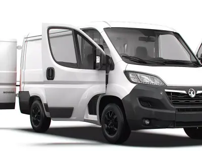 Vauxhall Movano Van L1H1 HQ Interior 2023 3D model