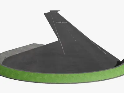 Private airstrip 3D model