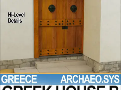 Ancient Greek House B 3D model