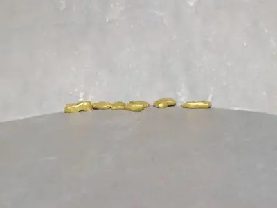 Iron Gold Pan Low-poly 3D model