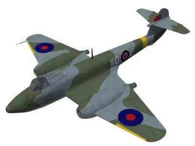Gloster Meteor F1 3D model