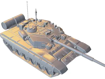 T-90 Russian Main Battle Tank 3D model