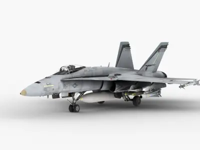 FA - 18C Super Hornet - Element 3D 3D model