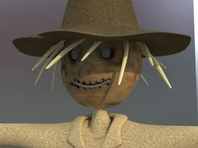 ralling 3d scarecrow 3D model