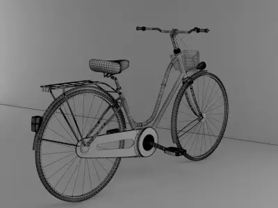  Bicycle Model No One Low-poly 3D model