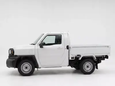 Toyota Hilux Champ Flatbed Pickup Truck Low-poly 3D model
