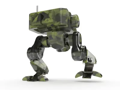 exploration military mech 3D model
